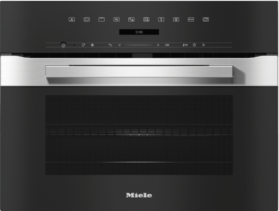 Фото Встраиваемый духовой шкаф с СВЧ Miele H 7240 BM EDST/CLST