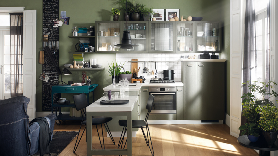 Фото Кухня Scavolini Diesel прямая 444 см