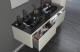 Фото Тумба с раковиной Orka Lisbon 130 5001441 кашемировый матовый/темно-серый
