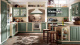 Фото Кухня Scavolini Baltimora прямая с островом