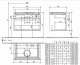 Фото Тумба под раковину Villeroy&Boch Legato B12200FP, серый глянец