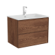 Фото Тумба с раковиной Vitra Metropole Edge 80 67155 грецкий орех