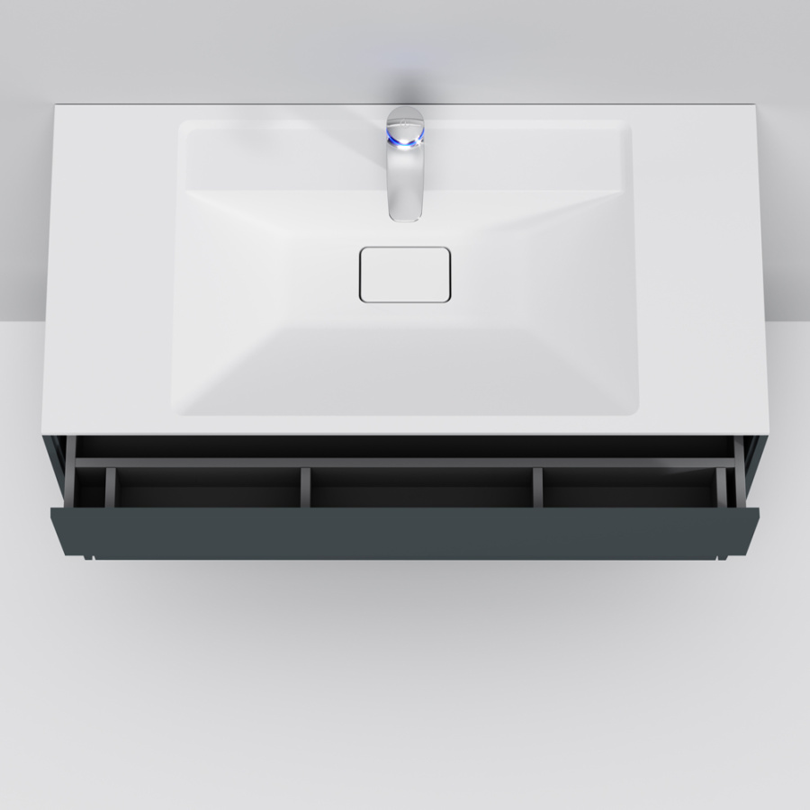 Фото Тумба под раковину AM.PM Inspire V2.0 M50AFHX1003GM 100 см графит матовый