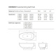 Фото Отдельностоящая ванна Dea Design Modern 180x90x57 DD8608 1800 18 белый