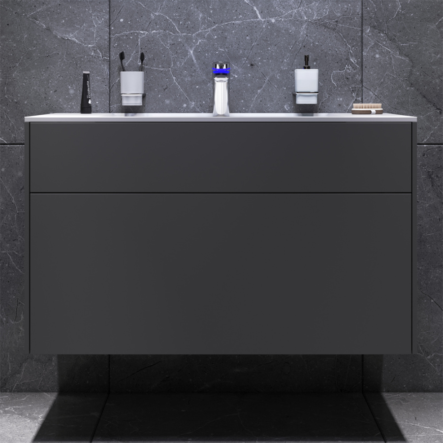 Фото Тумба под раковину AM.PM Inspire V2.0 M50AFHX1003GM 100 см графит матовый