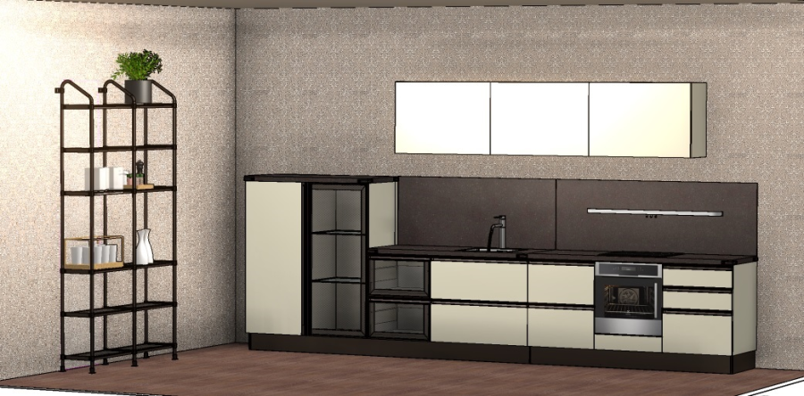 Фото Кухня Scavolini Diesel Open Workshop прямая 450 см