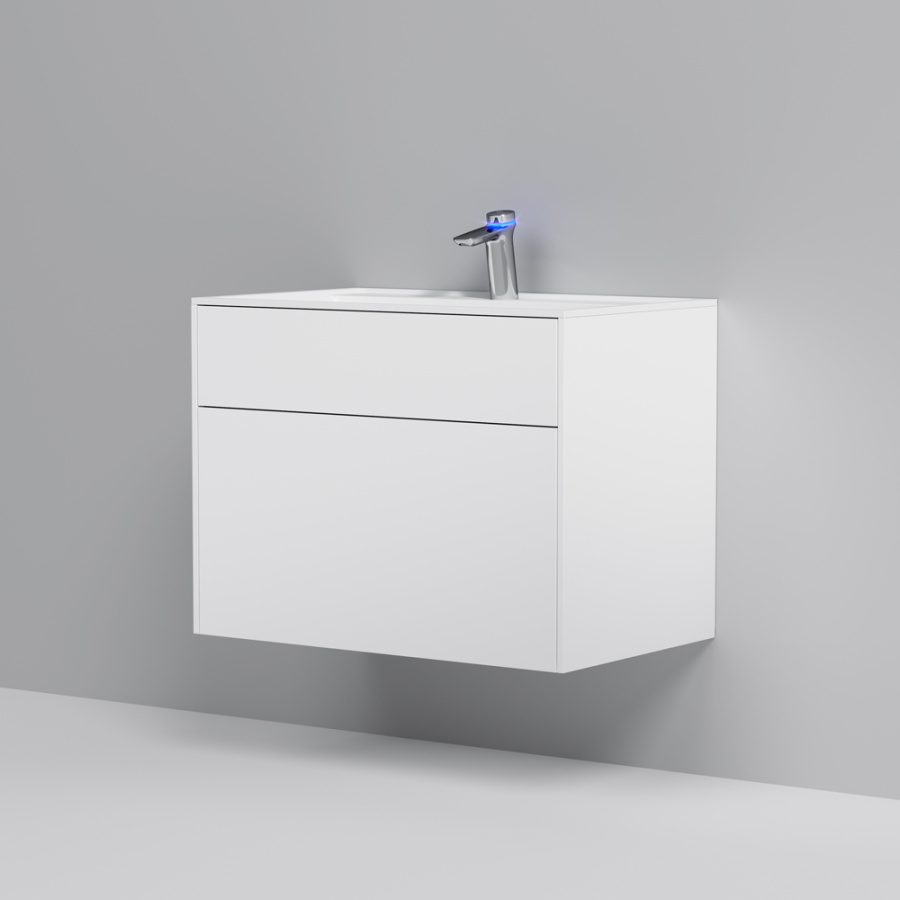 Фото Тумба под раковину AM.PM Inspire V2.0 M50AFHX0803WM 80 см белый матовый