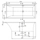 Фото Квариловая ванна Villeroy&Boch Squaro 170х75 UBQ170SQS2V-01