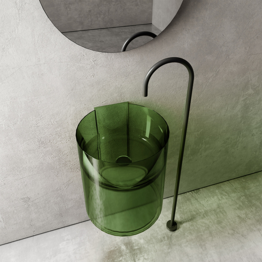 Фото Раковина Abber Kristall 42 AT2704Emerald зеленый
