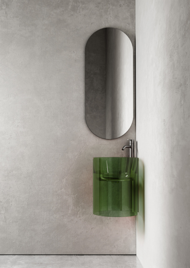 Фото Раковина Abber Kristall 42,2 AT2705Emerald зеленый