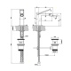 Фото Смеситель для биде Gessi Rettangolo K 53007#299 черный матовый