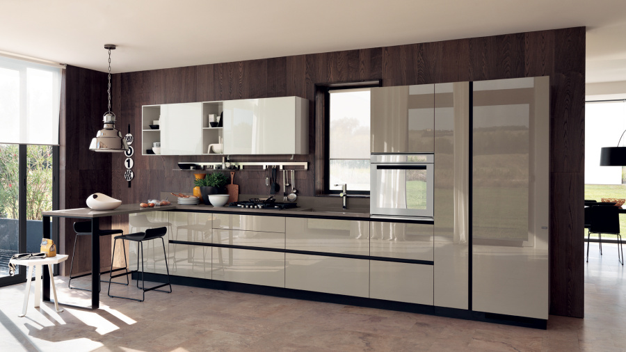 Фото Кухня Scavolini прямая с островом