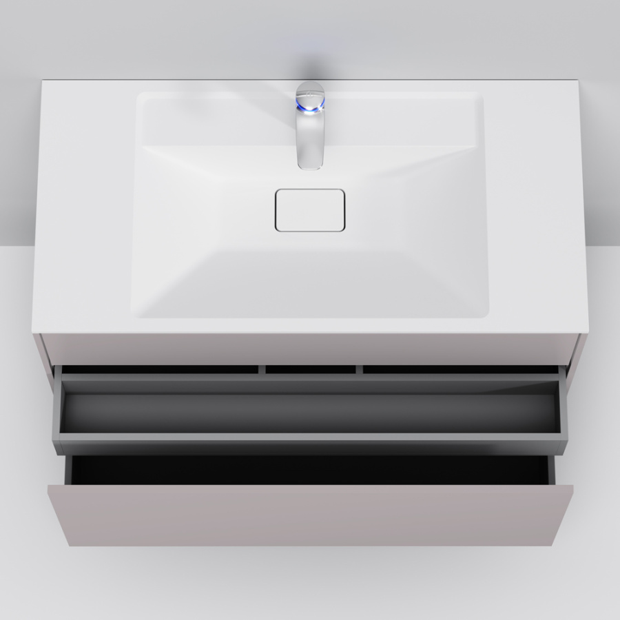 Фото Тумба под раковину AM.PM Inspire V2.0 M50AFHX1003EGM 100 см серый матовый