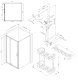 Фото Комплект душевого уголка AM.PM Gem 90x90 WK90DJ матовое серебро