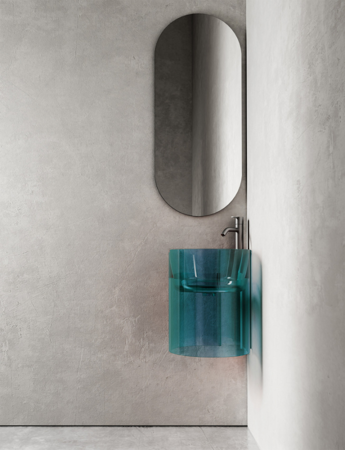 Фото Раковина Abber Kristall 42,2 AT2705Aquamarin бирюзовый