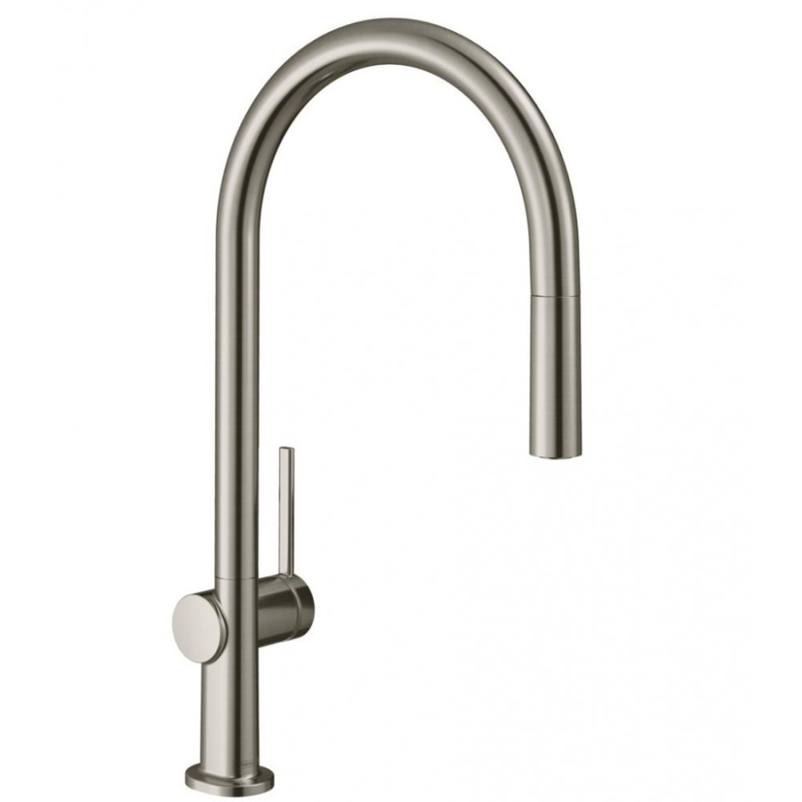 Фото Смеситель для кухни hansgrohe Talis M54 72803800 с вытяжным изливом, сталь