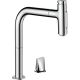 Фото Смеситель для кухни hansgrohe Metris Select M71 M7120-H200 73819000, на 2 отверстия, с вытяжным изливом хром