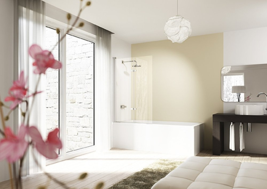 Фото Шторка для ванны Huppe Design Elegance 8E2302.092.321 120/150h SX