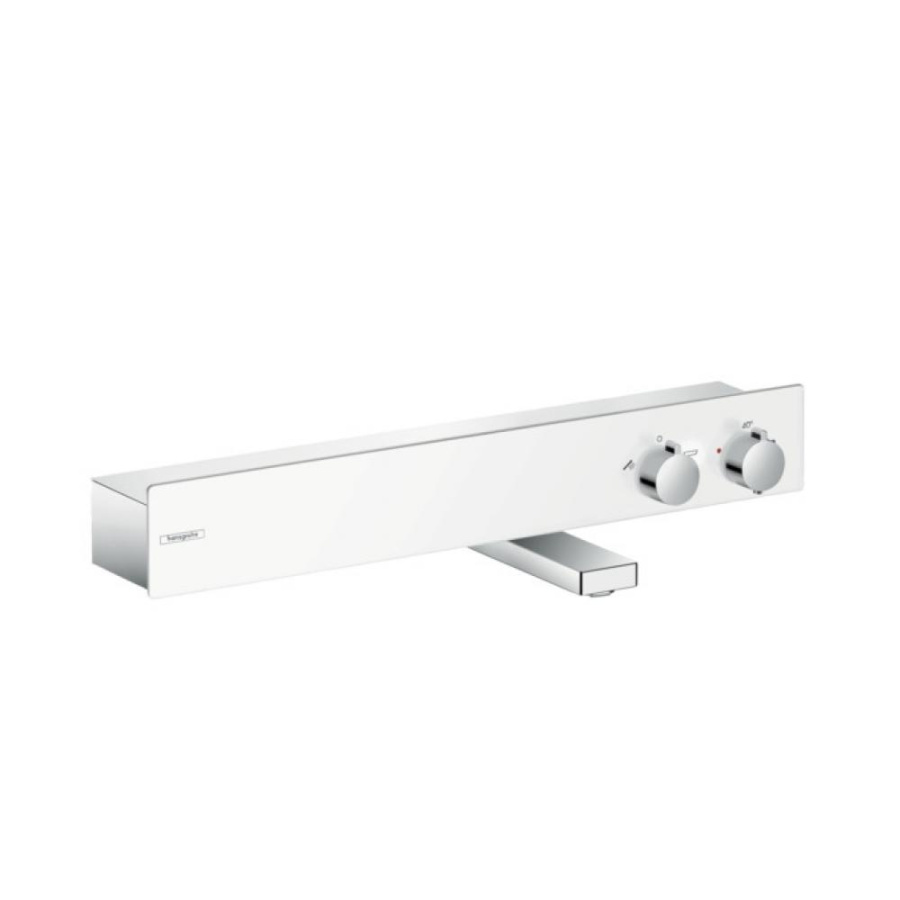 Фото Смеситель для ванны с термостатом hansgrohe ShowerTablet 600 13109400 белый/хром