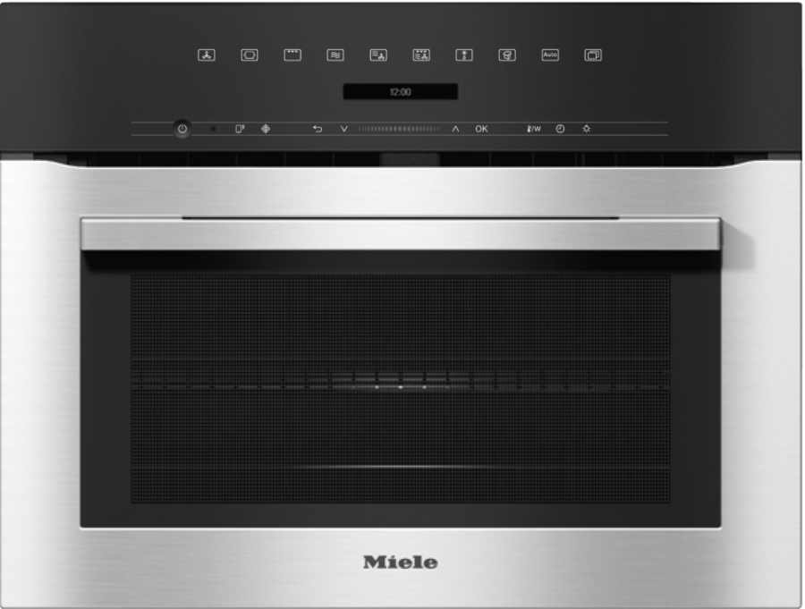 Фото Встраиваемый духовой шкаф с СВЧ Miele H 7140 BM EDST/CLST