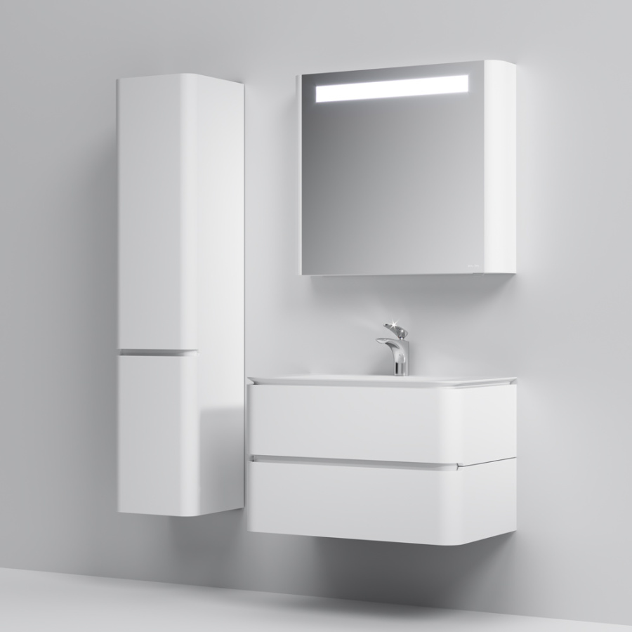 Фото Тумба под раковину AM.PM Sensation M30FHX0802WG белый глянец