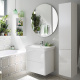 Фото Тумба с раковиной Burgbad Iveo 80 SFEN080F2833G0161C0001*1 белый глянцевый