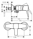 Фото Смеситель для душа hansgrohe Metropol Classic, ВМ 31360090 хром/под золото