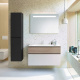 Фото Тумба с раковиной Burgbad Fiumo 100 SFXN102F3956FOT45G0200C0001*1 белый матовый/кашемировый дуб
