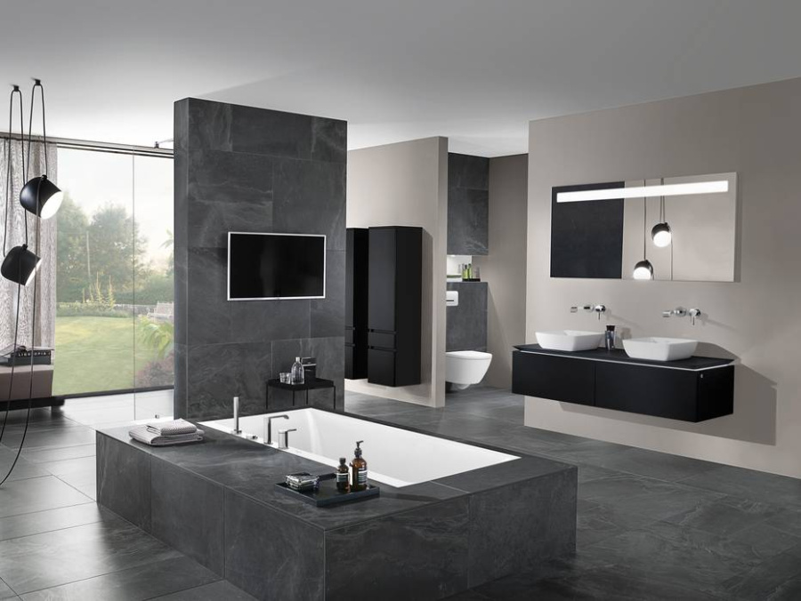 Фото Квариловая ванна 180х80 см Villeroy&Boch Subway 3.0 UBQ180SBW2DV-01 с ножками и сливом-переливом