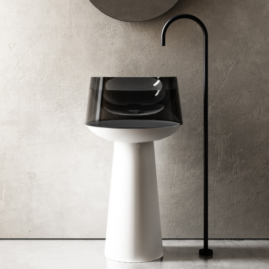 Фото Раковина Abber Kristall 50 AT2706White-Onyx