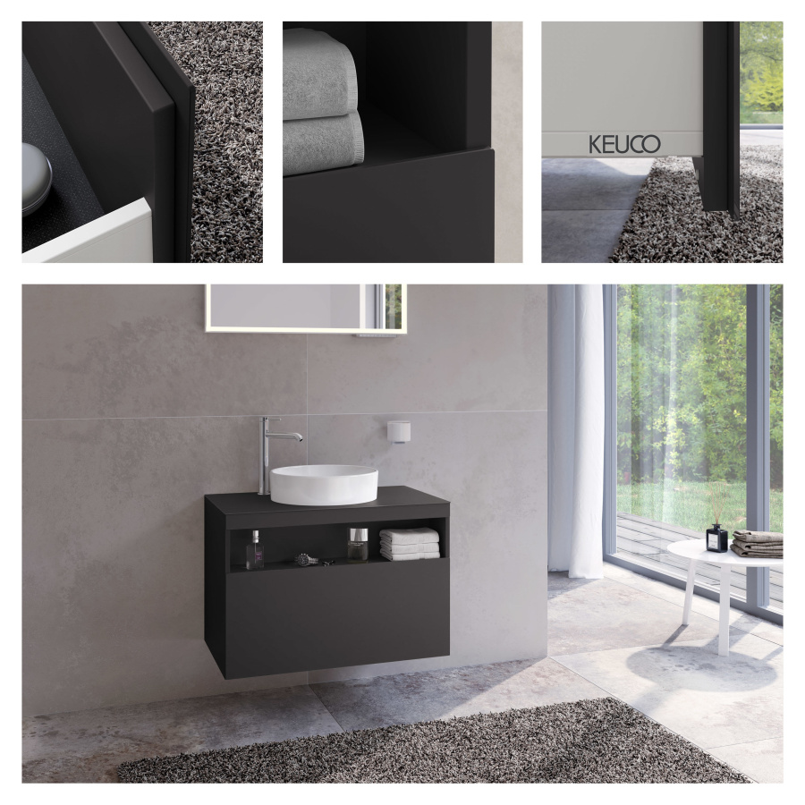 Фото Тумба под раковину Keuco Stageline 80 32864970000 вулканит матовый