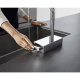 Фото Смеситель для кухни hansgrohe Aquno Select M81, 250, 2jet 73836800 с вытяжным душем сталь