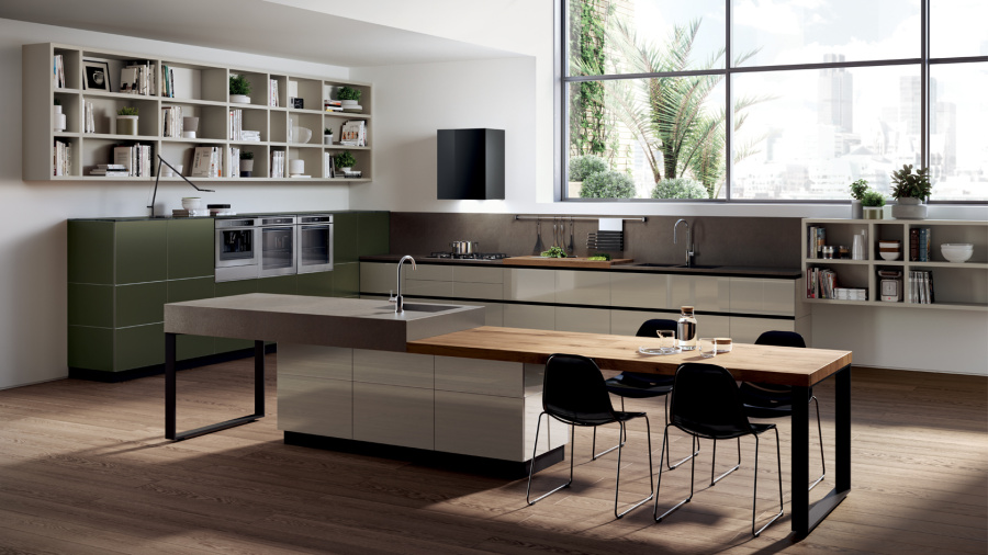 Фото Кухня Scavolini Tetrix прямая 300 см