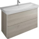Фото Тумба с раковиной Burgbad Iveo 120 SFEN120F2834G0161C0001*1 фланелевый дуб