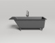Фото Ванна из искусственного камня Salini Cascata Kit 170x75 104323MF покраска по RAL полностью