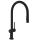Фото Смеситель для кухни hansgrohe Talis M54 72801670 с вытяжным душем, матовый черный