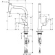 Фото Смеситель для кухни hansgrohe Talis Select M51 72822800 с вытяжным изливом, сталь