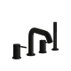 Фото Смеситель для ванны Gessi 316 54037#299 черный матовый