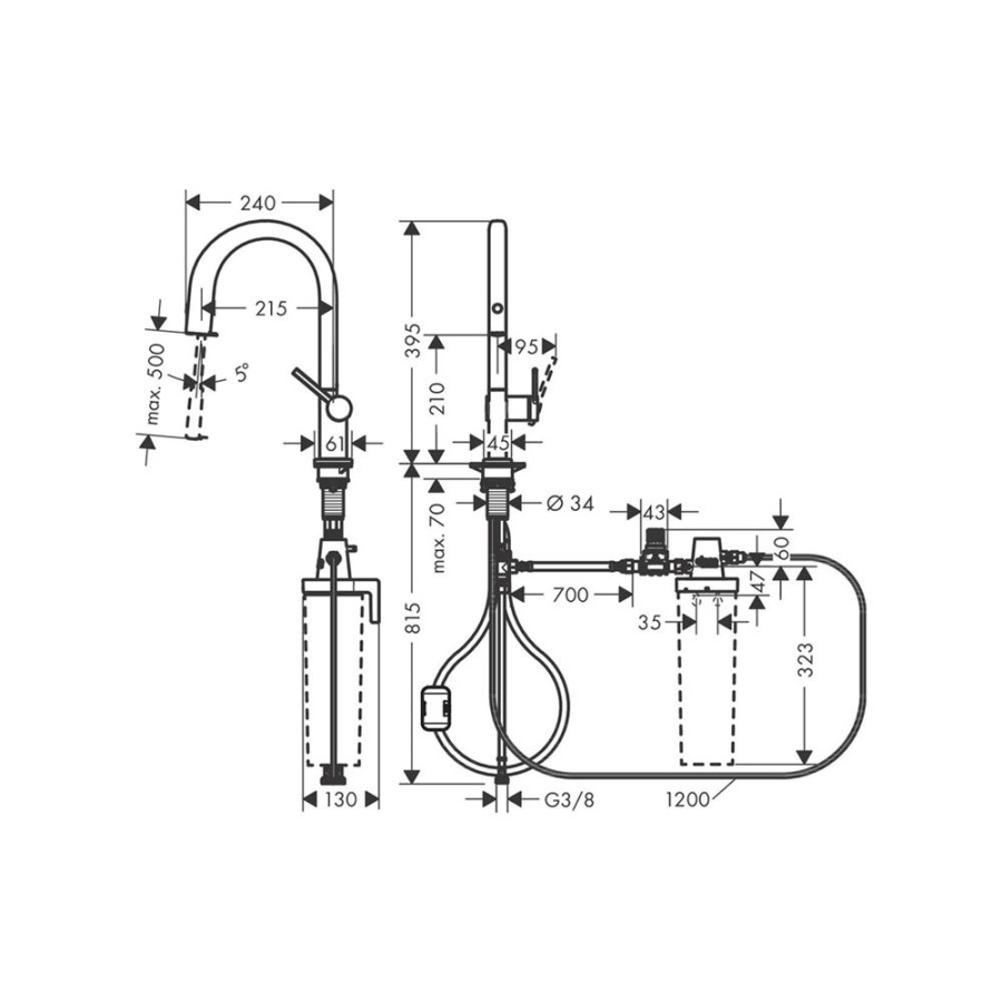 Фото Смеситель для кухни hansgrohe Aqittura M91 76803000