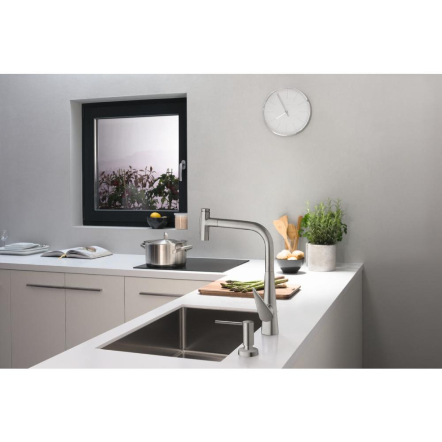 Фото Смеситель для кухни hansgrohe Talis Select M51 73867000 с вытяжным душем