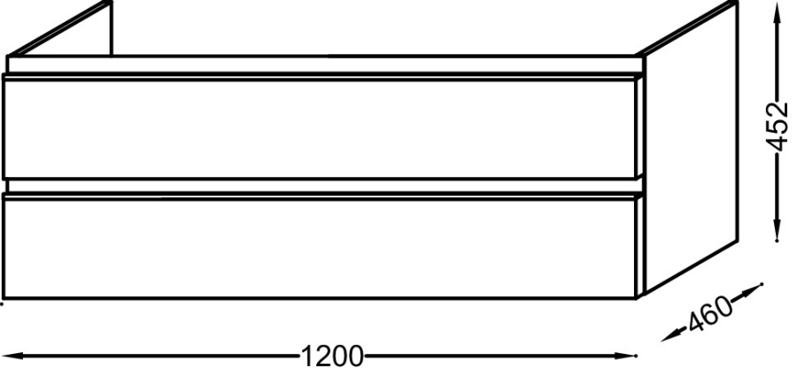 Фото Тумба под раковину Jacob Delafon Vox 120 EB2021-RA-G1C