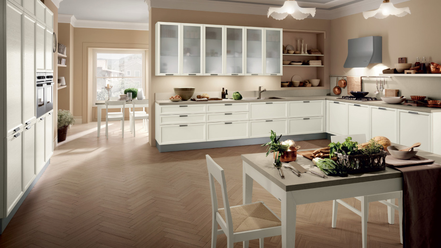 Фото Кухня Scavolini Atelier прямая с островом