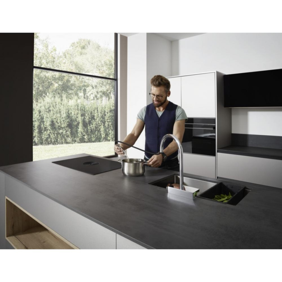 Фото Смеситель для кухни hansgrohe Aquno Select M81 170 73831000 с вытяжным душем, 3jet, sBox, хром