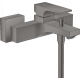 Фото Смеситель для ванны hansgrohe Metropol 32540340 шлифованный черный хром