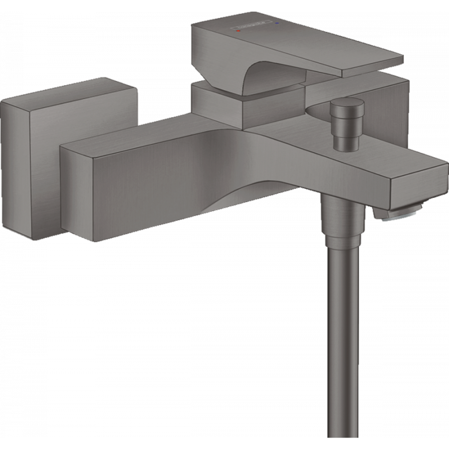 Фото Смеситель для ванны hansgrohe Metropol 32540340 шлифованный черный хром