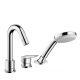 Фото Смеситель на борт ванны Hansgrohe Logis 71313000 с душевым гарнитуром