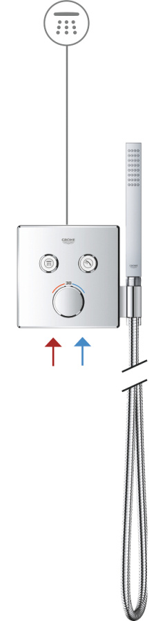 Фото Смеситель для душа Grohe Grohtherm SmartControl 29125000