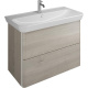 Фото Тумба с раковиной Burgbad Iveo 100 SFEN100F2834G0161C0001*1 фланелевый дуб