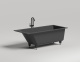 Фото Ванна из искусственного камня Salini Cascata Kit 170x75 104313GF покраска по RAL полностью