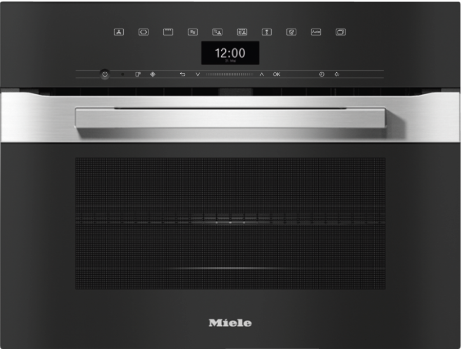 Фото Встраиваемый духовой шкаф с СВЧ Miele H 7440 BM EDST/CLST